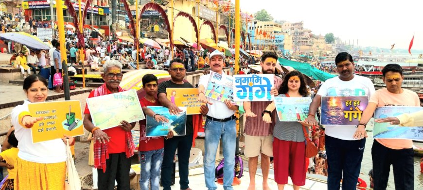 Varanasi : वैशाख पूर्णिमा पर नमामि गंगे का स्वच्छता अभियान, बुद्ध के पर्यावरण संदेश का किया आह्वान