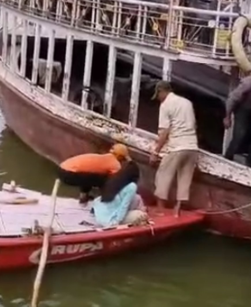 वाराणसी: गंगा आरती में डूबे पिता-पुत्री, NDRF के देवदूतों ने बचाई जान!