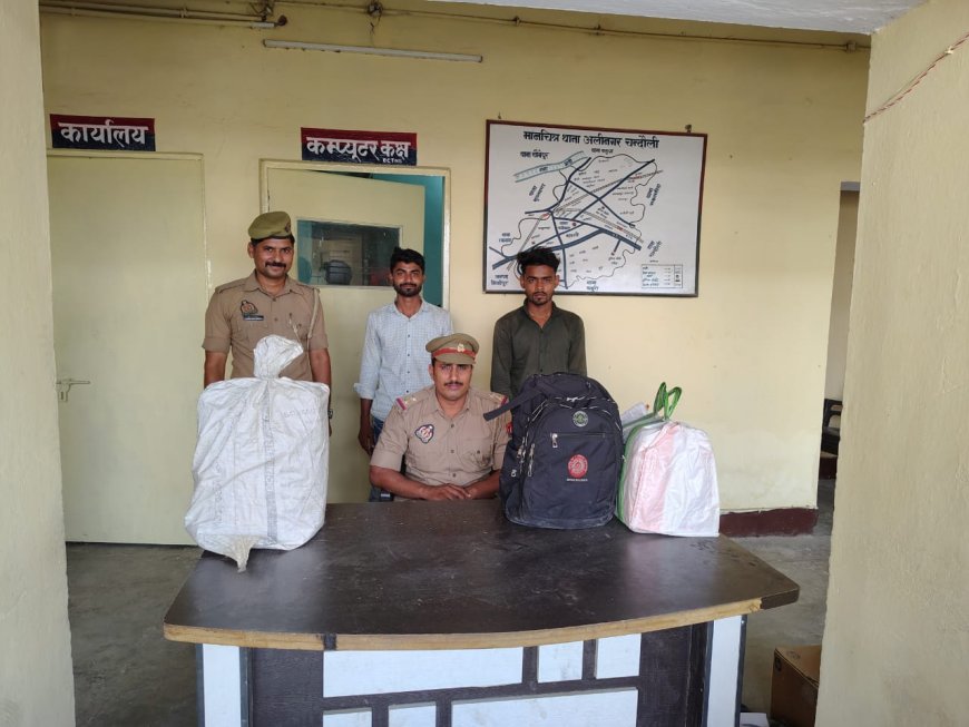 चंदौली पुलिस ने आधी रात को पकड़ी बड़ी शराब की खेप, बिहार के दो तस्कर गिरफ्तार