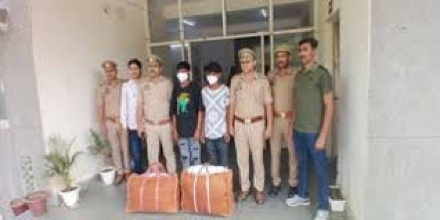 Noida news : नोएडा पुलिस ने गांजा तस्कर गिरोह का किया भंडाफोड़, दो गिरफ्तार