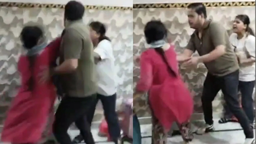 Meerut News : मेरठ में 'बेवफाई' का हाई-वोल्टेज ड्रामा: पत्नी ने पति को प्रेमिका संग रंगे हाथों पकड़ा, जमकर हंगामा और मारपीट; वायरल हुआ वीडियो