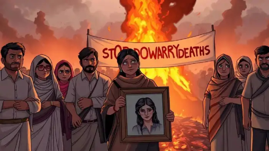 Prayagraj News : प्रयागराज में जलती चिता पर पानी फेंकने से बवाल: दहेज हत्या के आरोप में ससुराल पक्ष के 5 लोगों पर केस दर्ज