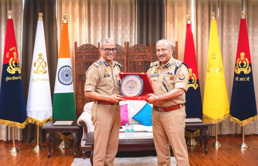 यूपी पुलिस मुख्यालय में स्वैच्छिक सेवानिवृत्त IPS आशीष गुप्ता को दी गई विदाई