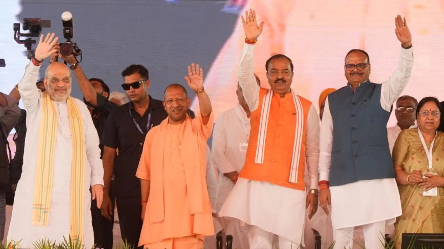 योगी-केशव के बीच सियासी बैलेंस बनाने के साथ अमित शाह साध गए यूपी का जातीय समीकरण