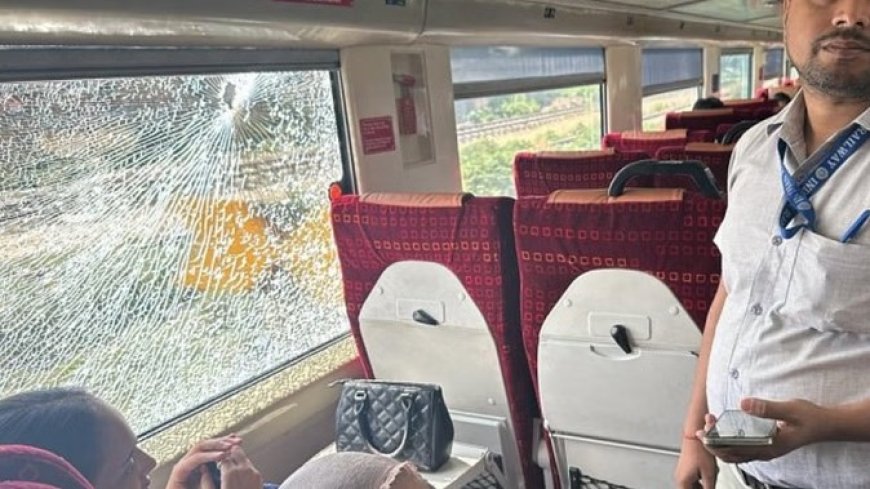 Lucknow News : चारबाग आउटर स्टेशन पर वंदे भारत पर हुआ पथराव, शीशा टूटने से सहम गए यात्री, मामला हुआ दर्ज
