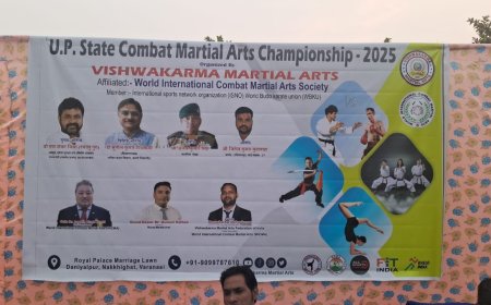 विश्वकर्मा मार्शल आर्ट्स चैंपियनशिप वाराणसी में सफल आयोजन, 200 बच्चों ने लिया भाग; संदीप प्रजापति बने ओवर ऑल चैंपियन