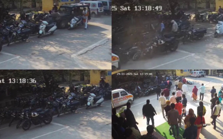 गोरखपुर अस्पताल पार्किंग हादसा: खून देकर आया था ड्राइवर और हाथ पड़ गया सुन्न, बेकाबू बोलेरो ने पार्किंग में खड़ी 16 गाड़ियों को रौंदा; वीडियो वायरल