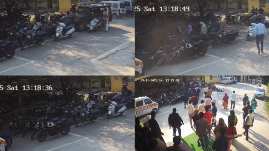 गोरखपुर अस्पताल पार्किंग हादसा: खून देकर आया था ड्राइवर और हाथ पड़ गया सुन्न, बेकाबू बोलेरो ने पार्किंग में खड़ी 16 गाड़ियों को रौंदा; वीडियो वायरल