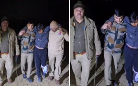 मेरठ में 25 हजार के इनामी बदमाश से मुठभेड़: पुलिस को देख करने लगा ताबड़तोड़ फायरिंग, पैर में गोली लगने से हुआ गिरफ्तार