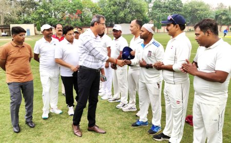 ग्रीष्मकालीन अंतर विभागीय टी-20 क्रिकेट प्रतियोगिता 2026 का आगाज, वाणिज्य विभाग ने 90 रन से जीता उद्घाटन मैच