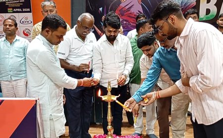 के.वी.एन बैडमिंटन एकेडमी के 4 दिवसीय टूर्नामेंट का शुभारंभ, विधायक डॉ. सुनील पटेल ने किया उद्घाटन