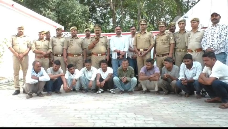 कैण्ट पुलिस व एसओजी की बड़ी कार्रवाई, 10 अंतरराज्यीय टप्पेबाज गिरफ्तार, XUV700 समेत नकदी बरामद