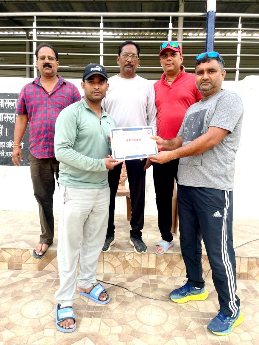 इंजीनियरिंग विभाग के अजीत तिवारी बने ‘मैन ऑफ द मैच’