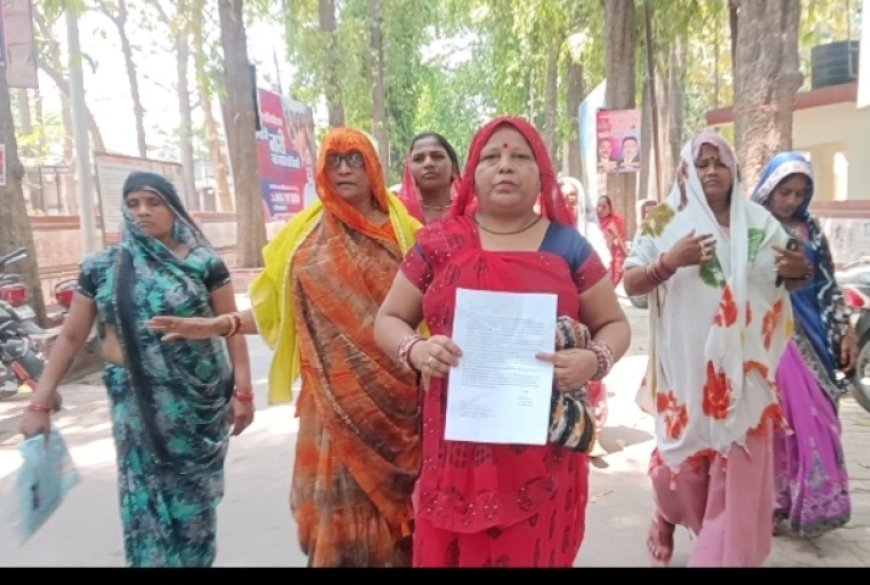 भगवानपुर वार्ड में जल संकट को लेकर ग्रामीणों का प्रदर्शन, जिलाधिकारी को सौंपा ज्ञापन