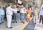 प्रयागराज रामबाग स्टेशन पर यात्री सुविधाओं का निरीक्षण, गुणवत्ता पूर्ण कार्य समय से पूरा करने के निर्देश